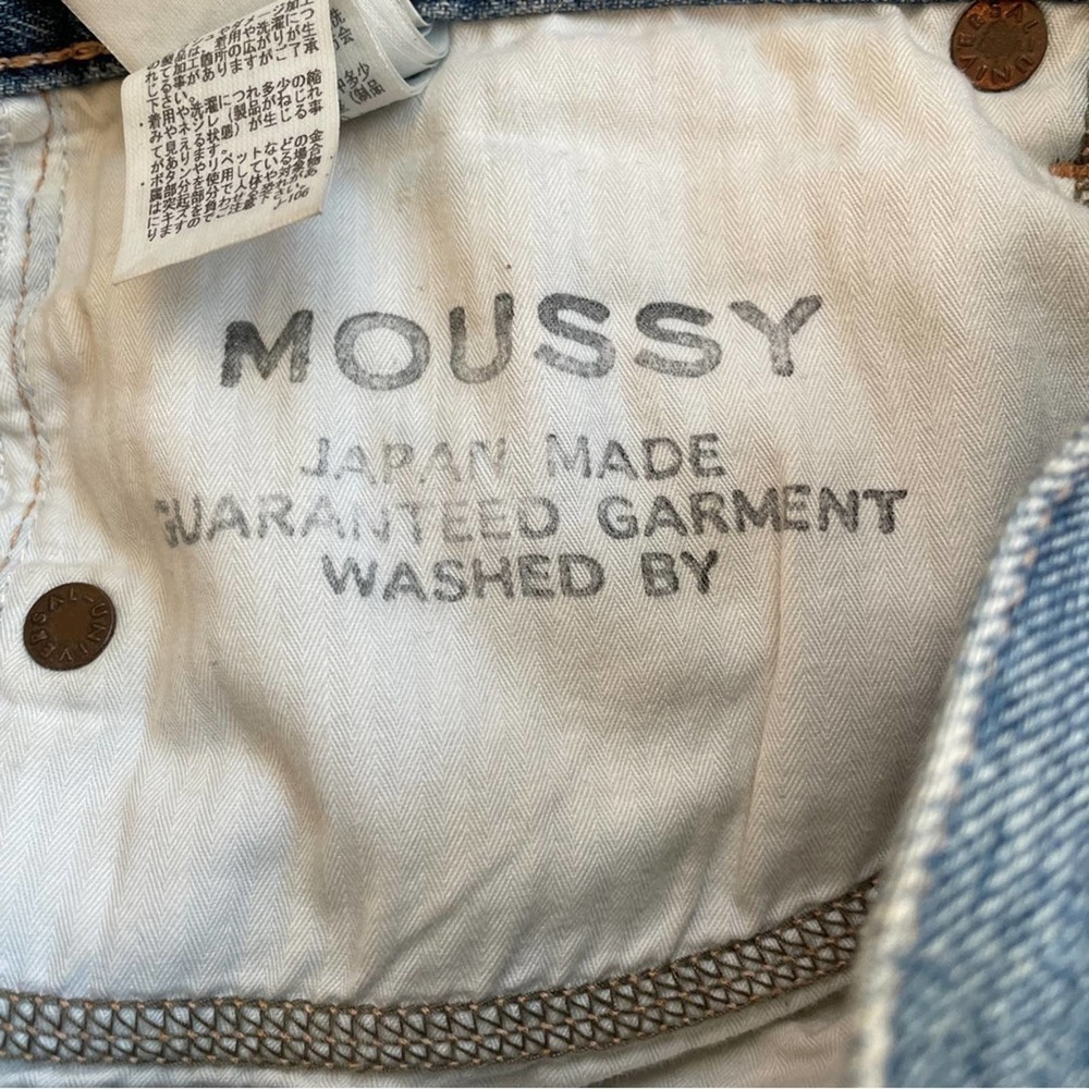 Moussy Vintage Denim High-rise Marshall Boyfriend Distressed Jean 100% Cotton 25 - Picture 12 of 12
